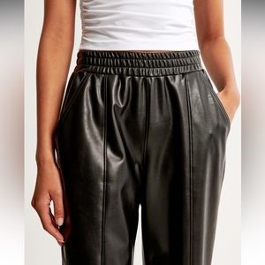 A&F stretchy leather pants